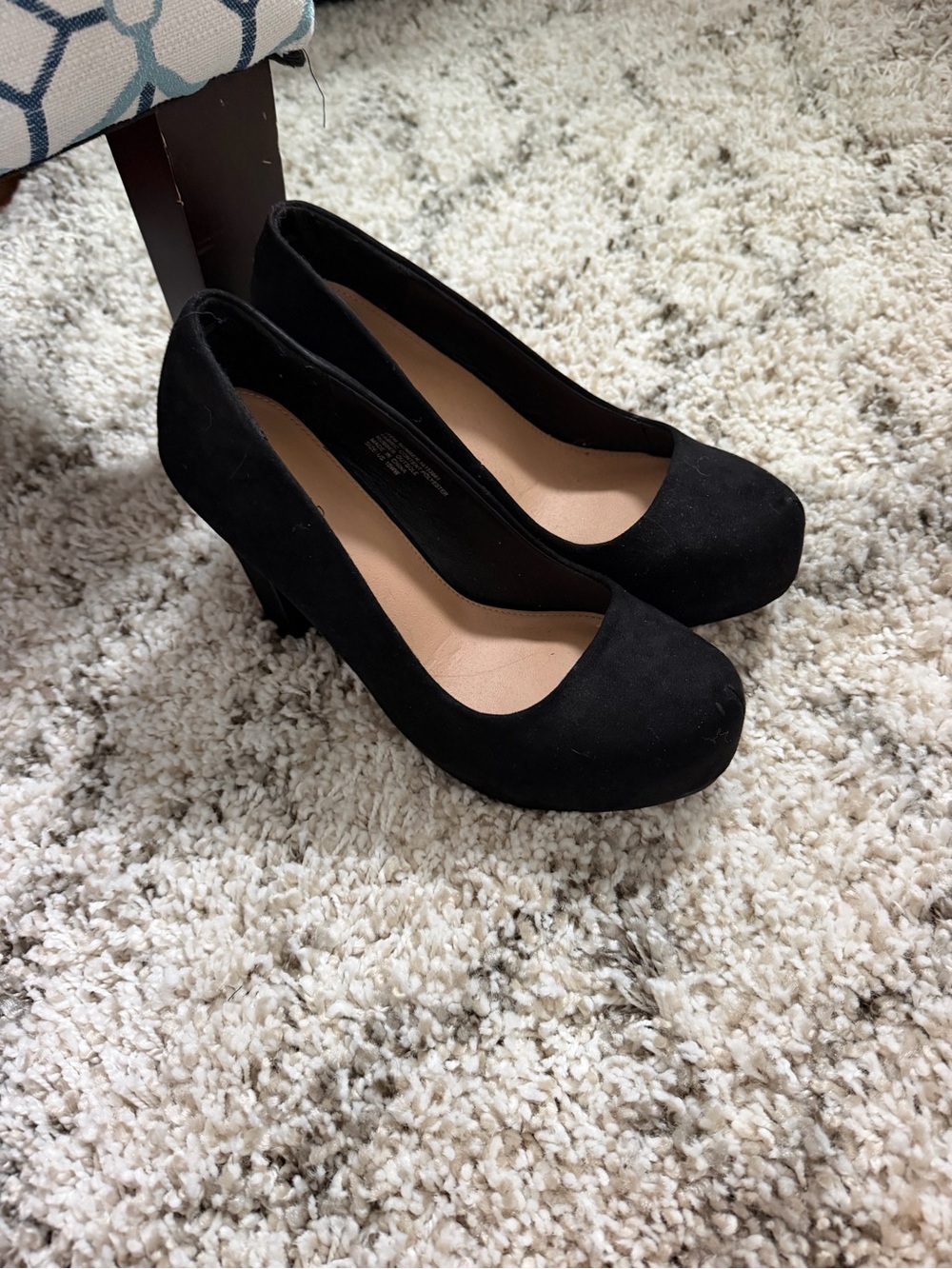 Black suede Torrid platform heels